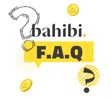 Bahibi FAQ Symbol mit Fragezeichen und goldenen M&uuml;nzen