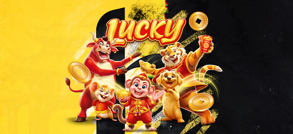 Lucky Slot mit Affe Tiger und B&auml;r Charakteren